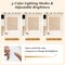 White 67" Tall Vanity Set with Mirror, Makeup Dressing Table and Charging Station